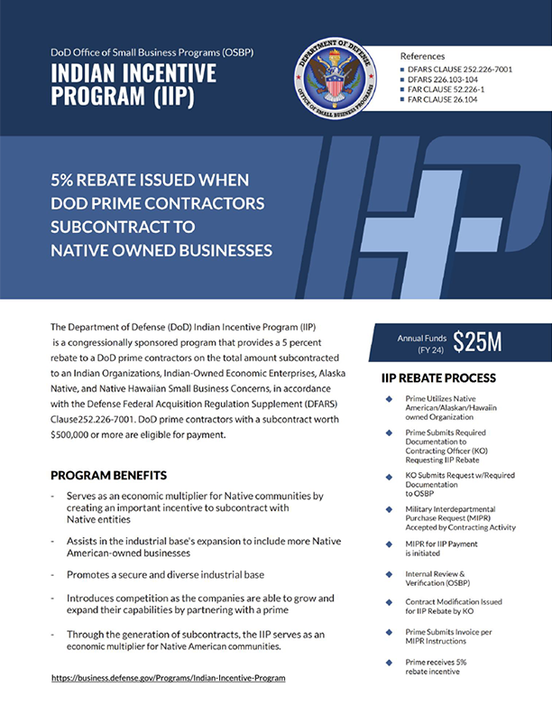 Indian Incentive Program 1-pager Indian Incentive Program 1-pager