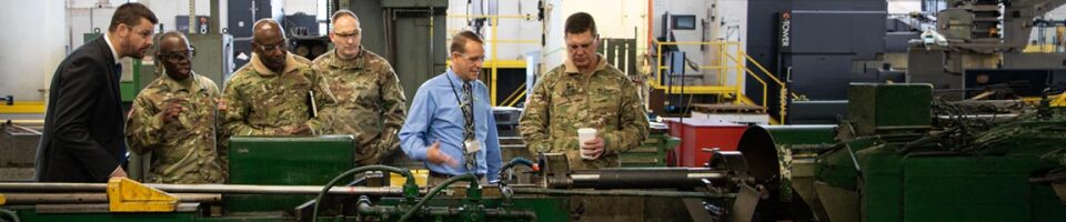 Tank-automotive and Armaments Command commanding general, visited Rock Island Arsenal – Joint Manufacturing and Technology Center 